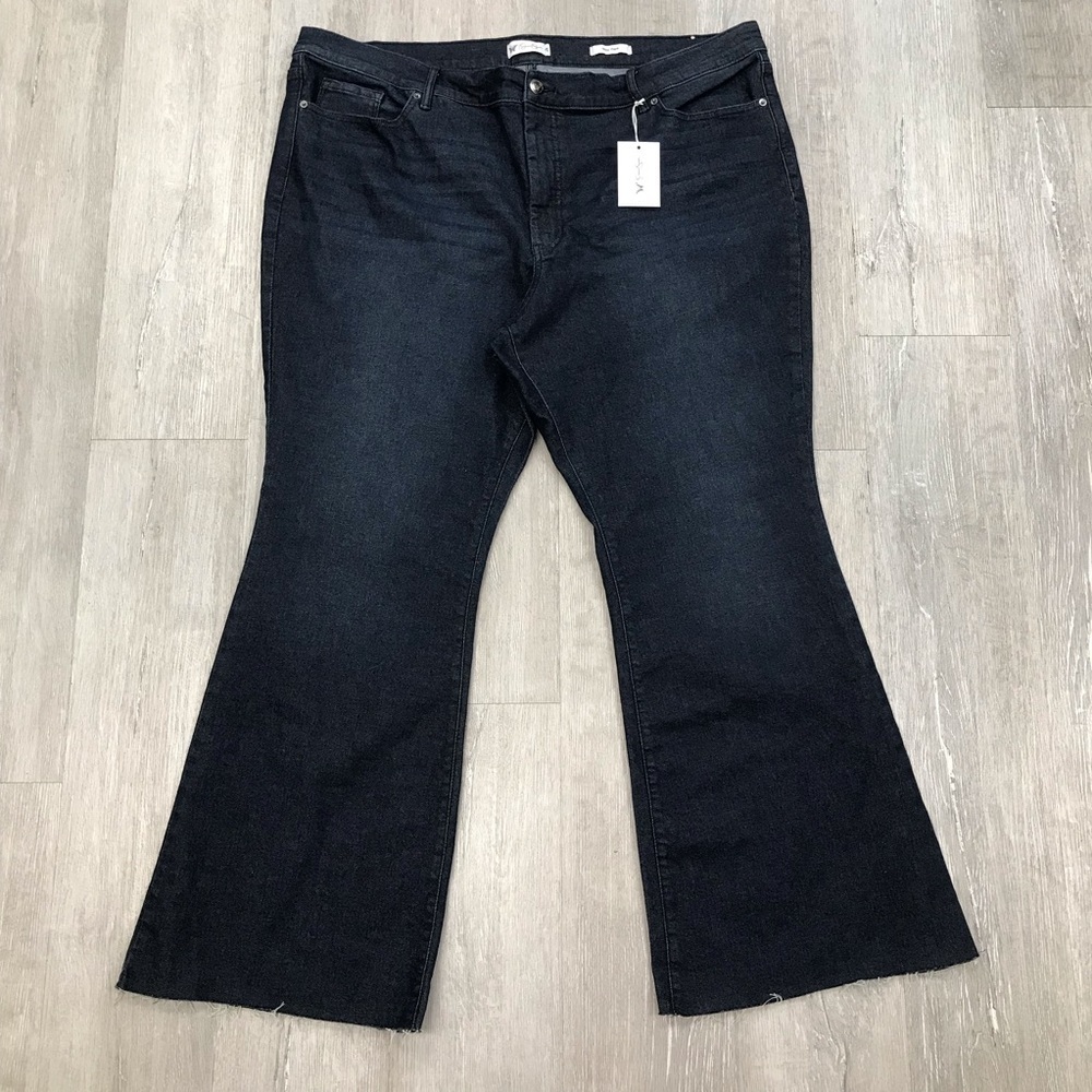 Jessica Simpson Daisy Flare Dark Blue Jeans - Size 24 NWT
